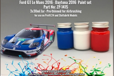Ford GT Le Mans 2016 - Daytona 2016 Paint Set 3x30ml