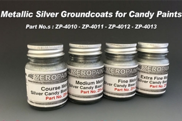 Fine Metallic SILVER Groundcoat for Candy Paints 60ml