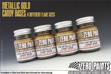 Fine Metallic GOLD Groundcoat for Candy Paints 60ml