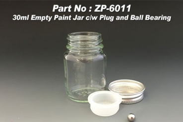 30ml Glass Jars for Paints (6x)