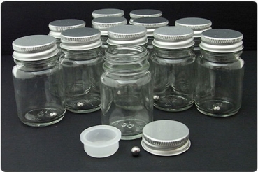 30ml Glass Jars/Bottles for Paints (12 off)