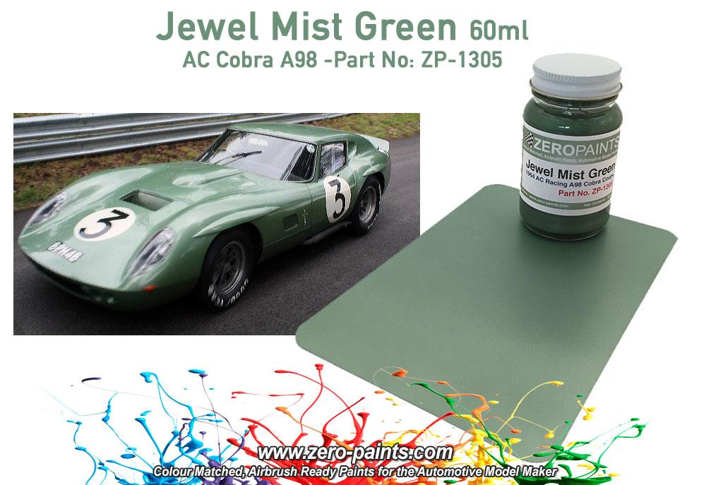 Jewel Mist Green Paint 60ml for the AC Cobra Coupe A98 Le Mans 1964