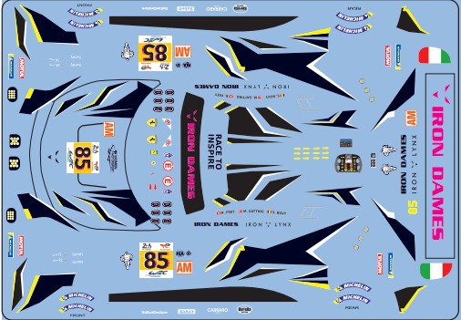 Symbolic Iron Dames livery for 24 Hours of Le Mans - Porsche CH