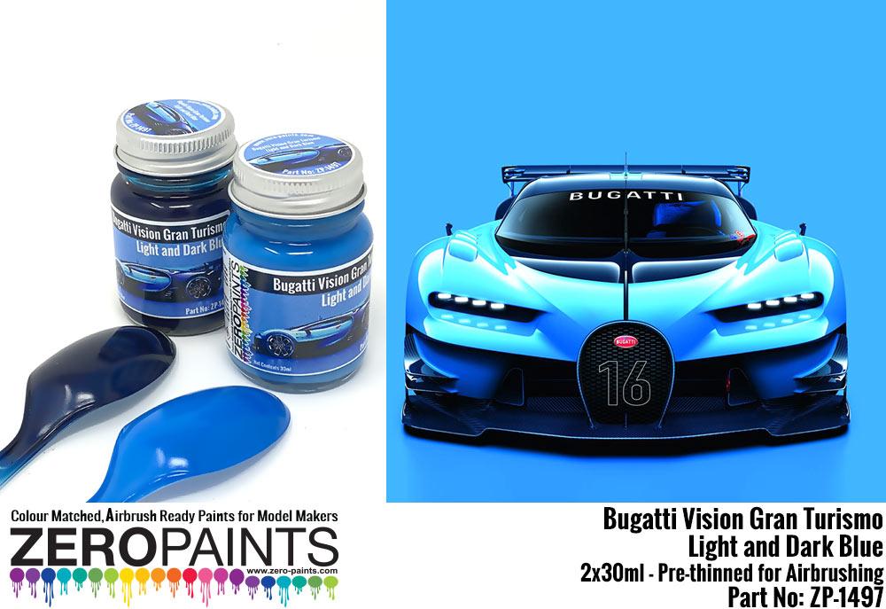 Bugatti Vision Gran Turismo Light And Dark Blue Paint Set 2x30ml