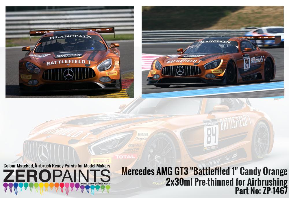 Mercedes Amg Gt3 Battlefiled 1 Candy Orange Paint 2x30ml