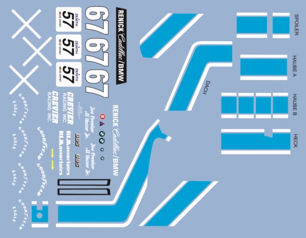 Decal BMW M1 Procar Grevier 1980