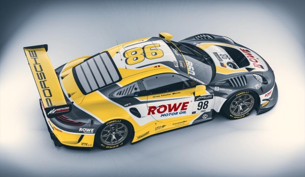 Decal Porsche 911 991 RSR ROWE  #98 SPA 2020