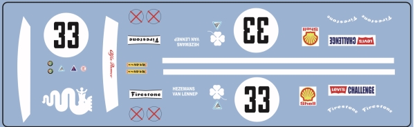 Decal Alfa Romeo GTAm1971 #33