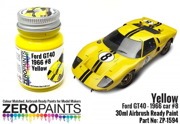 Ford GT40 - 1966 Car #8 Yellow Paint 30ml