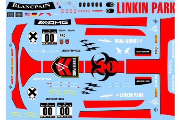 Decal Merc AMG GT3 Linkin Park #00  Scale 1/32