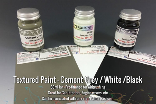 Charcoal Textured Paint - 30ml (Engines, Interiors etc) zp-1583