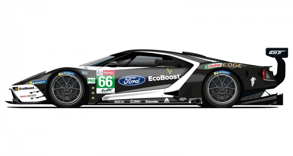 Decal Ford GT Lemans 2019 #66 Scale 1:32