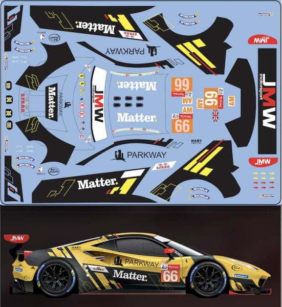 Ferrari 488 GTE Evo JMW Motorsport #66 - Le Mans 2020 - Looksmart 1/43 LSLM115