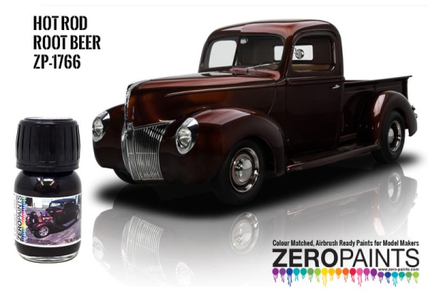 Hot Rod Root Beer Brown Metallic Paint 30ml ZP 1766