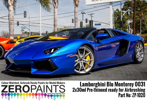 Lamborghini Blu Monterey 0031 Paint Set 2x30ml ZP-1020