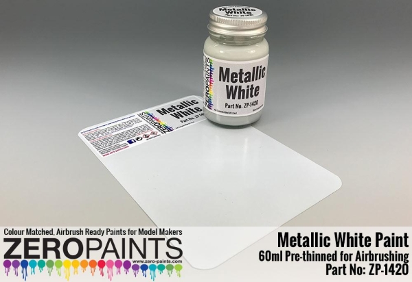 Metallic white Paint - 60ml ZP-1420