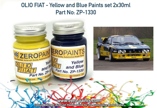 Olio Fiat - Yellow and Blue Paint Set 2x30ml ZP-1330