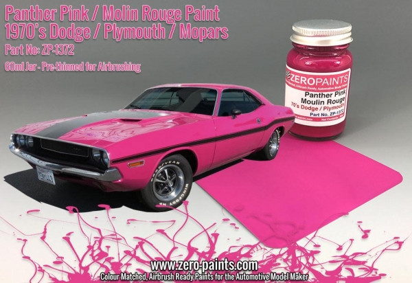 60ml Panther Pink /Moulin Rouge Paint - 70's Dodge, Plymouth, Mopar