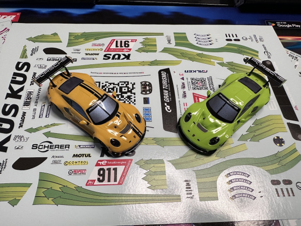 Decal für Carrera Hybrid | Porsche 911 GT3 R  Decal Nach Wunsch / Custom made Scale 1:50