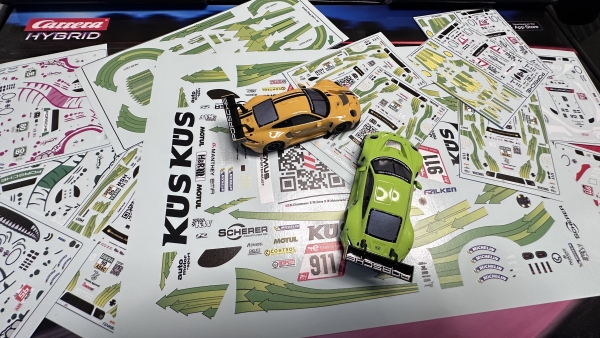 Decal für Carrera Hybrid | Porsche 911 GT3 R  Decal Nach Wunsch / Custom made Scale 1:50