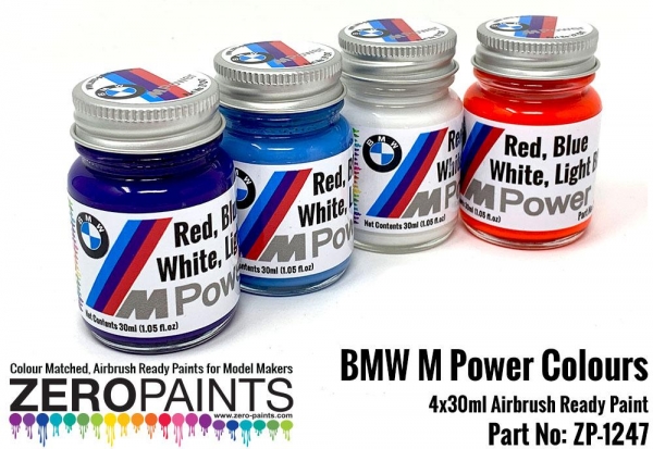 BMW M Power Colours Paint Set 4x30ml Part No: ZP-1247
