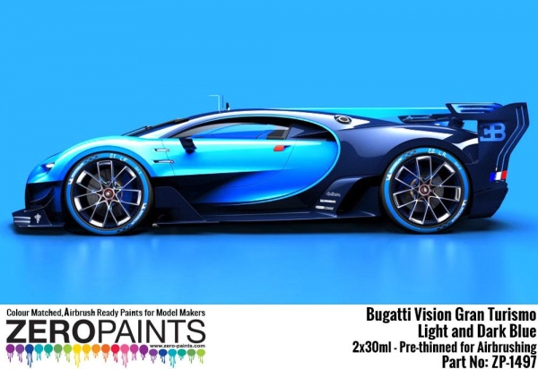 Bugatti Vision Gran Turismo - Light and Dark Blue Paint Set 2x30ml