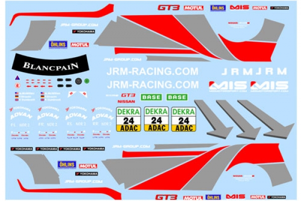 Decal Nissan GTR JRM Racing #24