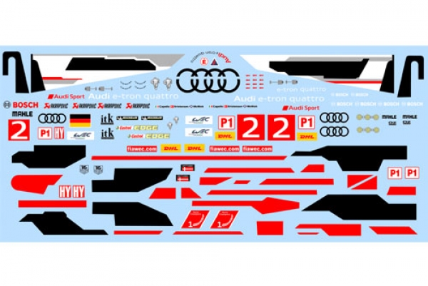 Decal Audi R18 Etron 2013 #2 Scale 1:32