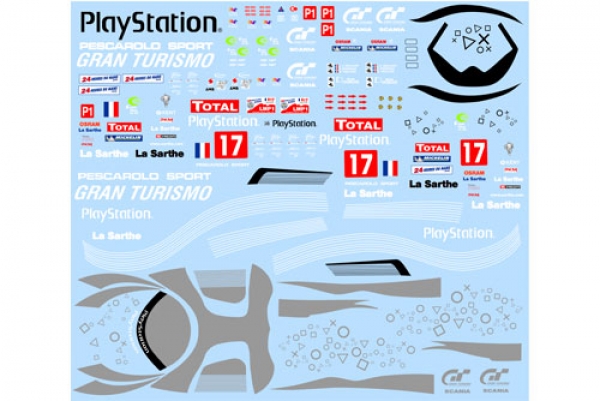Decal Peugeot 908 Pescarolo HDI #17