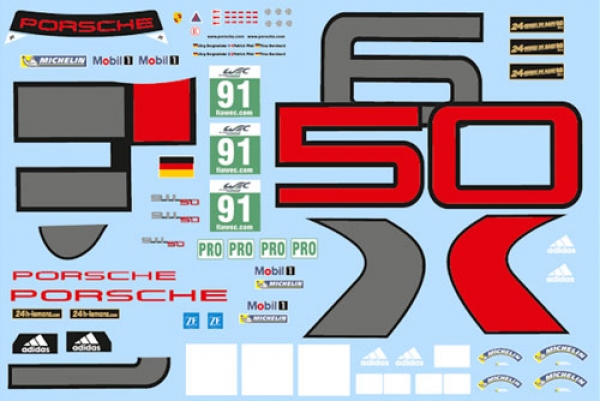 Decal Porsche 911 991 RSR #91 2013