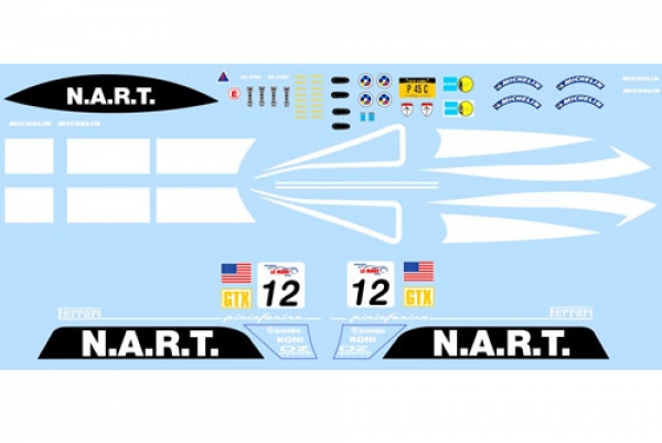Decal Ferrari P4/5 N.A.R.T. #12