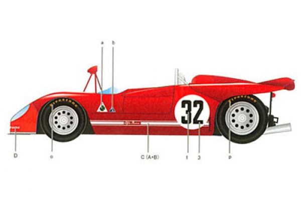 Decal Alfa Romeo Tipo 33/3 #32