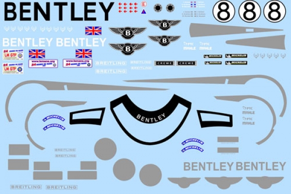 Decal Bentley Speed 8 #8