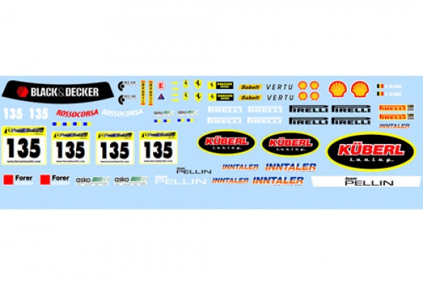 Decal Ferrari F430 Challenge Küberl Tuning #135