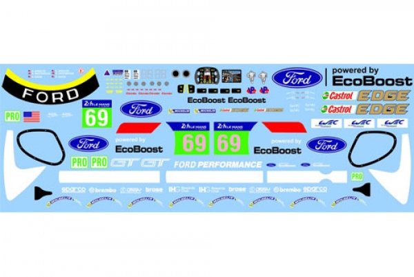 Decal Ford GT 2016 LM #69