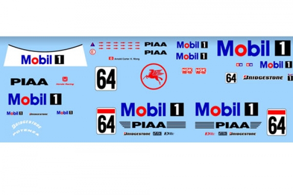 Decal Honda NSX Mobil One #64