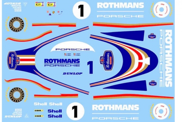 Decal Porsche 956 Rothmans #1 LM 1982