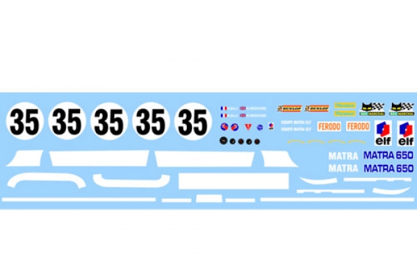 Decal Matra 650 LM 1969 #35