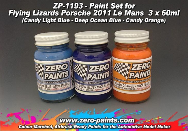 2011 Flying Lizard Porsche Paint Set 3x30ml