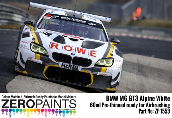 BMW M6 GT3 Alpine White Paint 60ml - ZP-1553