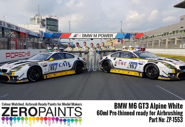 BMW M6 GT3 Alpine White Paint 60ml - ZP-1553