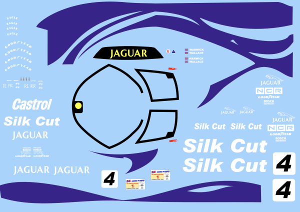 Decal Jaguar XJR 12 #34