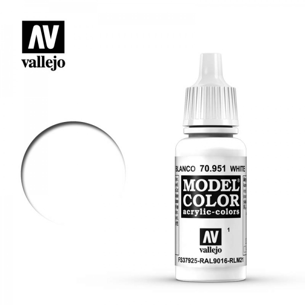Vallejo White 70.951  Model Color (17ml)