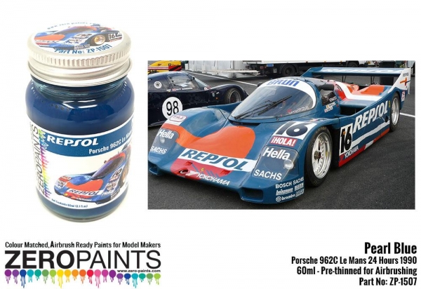 Pearl Blue Porsche 962C Le Mans 24 Hours 1990 60ml