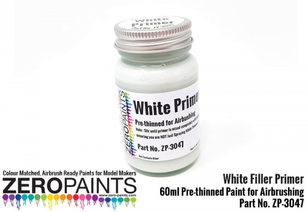 Airbrushing White Primer/Micro Filler 60ml ZP-3047