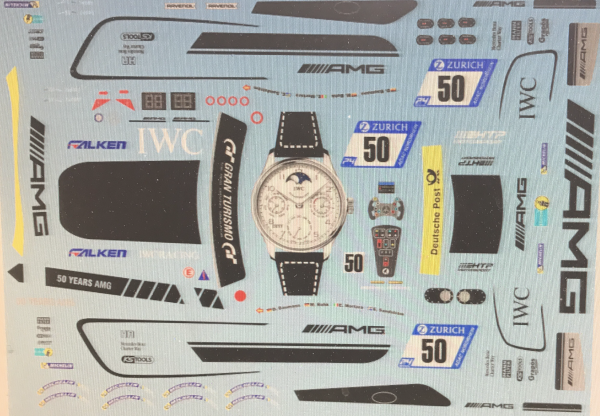 Decal Merc AMG GT3 IWC WATCH #50