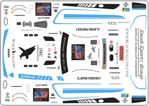 Decal Merc AMG COTA #3