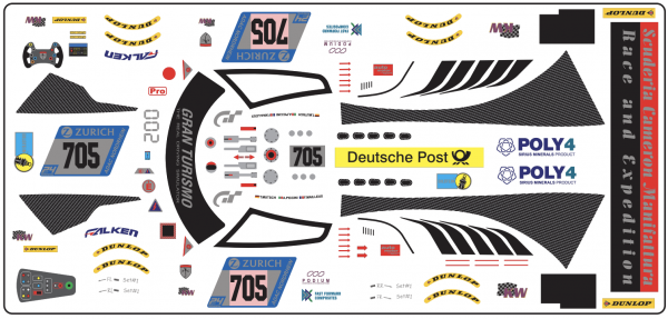 Decal SCG003 #705 Nürburging 2018