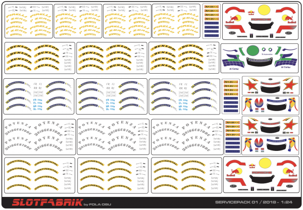 Service Pack 1 Tire / Reifen Helmet Belt Decals