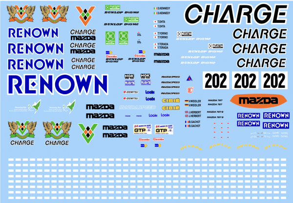 Decal Mazda 767B Renown #202